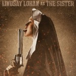 Lindsay Lohan, dressed like a nun, licks a gun in a promotional poster for “Machete,” in theaters September 5, 2010. For more head to www.vivamachete.com