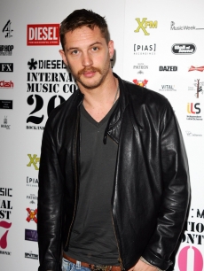 Tom Hardy looks suave in a leather jacket at the Diesel U-Music Awards held at KOKO in London, England on October 3, 2007