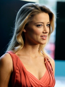 Amber Heard gives an interview in the MySpace & MTV Tower during Comic-Con International in San Diego, Calif., on July 23, 2010