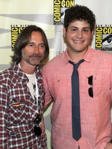 “Stargate Universal” actors Robert Carlyle and David Blue pose together at the “Stargate Universal” panel discussion during Comic-Con International at the San Diego Convention Center in San Diego, Calif., on July 23, 2010