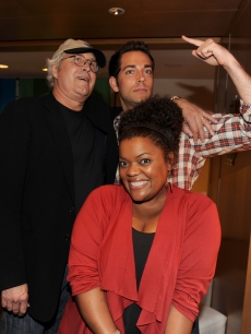 “Community” stars Chevy Chase and Yvette Nicole Brown join “Chuck” star Zachary Levi at the NBC rooftop party during Comic-Con 2010 at the Omni Hotel on July 23, 2010 in San Diego, Calif.