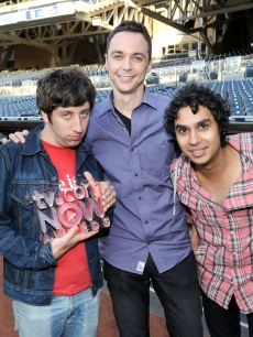 “The Big Bang Theory” stars Kaley Cuoco, Simon Helberg, Jim Parsons, Kunal Nayyar and Johnny Galecki attend TV.com NOW Awards during Comic-Con 2010 at PETCO Park on July 23, 2010 in San Diego, Calif.