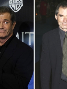 Mel Gibson and Timothy Dalton 
