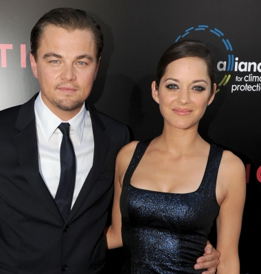 Leonardo DiCaprio and Marion Cotillard arrive at the premiere of Inception at Grauman’s Chinese Theatre in Los Angeles, California on July 13, 2010