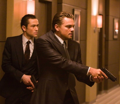 Joseph Gordon-Levitt and Leonardo DiCaprio make their move in ‘Inception’
