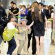 Angelina Jolie with her children Maddox, Pax, Zahara, Shiloh are seen at Narita International Airport in Narita, Japan on July 26, 2010 