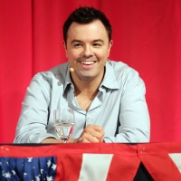 Seth MacFarlane speaks onstage during the “American Dad!” panel for the FOX portion of the summer Television Critics Association press tour at the Beverly Hilton Hotel on August 2, 2010