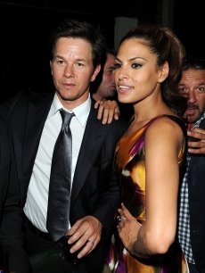 Mark Wahlberg and Eva Mendes at the after party for the New York premiere of “The Other Guys” at The Park in New York City on August 2, 2010