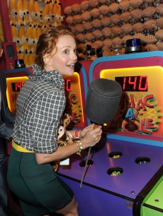 Jayma Mays attends the FOX 2010 summer Television Critics Association all-star party held at Pacific Park on the Santa Monica Pier in Santa Monica, California on August 2, 2010
