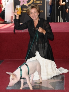 Emma Thompson receives a star on the Hollywood Walk of Fame  in Hollywood, California on August 6, 2010