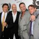 Sylvester Stallone poses with Bruce Willis, Mickey Rourke and producer Kevin King on the red carpet at the “The Expendables” premiere at Grauman’s Chinese Theatre in Hollywood on August 3, 2010 