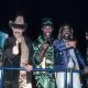 David Hodo, Felipe Rose, Randy Jones, Victor Willis and Glenn Hughes of The Village People in 1980