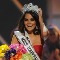 Miss Mexico Jimena Navarrete celebrates after being crowned Miss Universe during the Miss Universe 2010 Pageant Final at the Mandalay Bay Hotel in Las Vegas on August 23, 2010