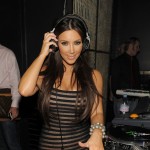 Kim Kardashian shows off her DJ skills at Lavo in Las Vegas, Nev., on August 13, 2010