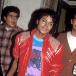 Michael Jackson on set of his video ‘Beat It’ in downtown Los Angeles