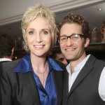 Jane Lynch and Matthew Morrison at an Audi event celebrating Emmy nominees at Cecconi’s in Los Angeles, on August 22, 2010