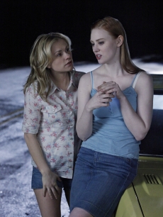Anna Paquin and Deborah Ann Woll in “True Blood” Season 3
