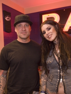 Jesse James and Kat Von D attend Garage Magazine’s launch party, Austin, Texas, March 31, 2007