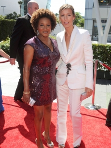 Wanda Sykes and Alex Sykes arrive at 62nd Primetime Creative Arts Emmy Awards at the Nokia Theatre L.A. Live on August 21, 2010 in Los Angeles, California