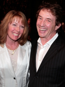 Nancy Dolman and Martin Short arrive at the special screening for DreamWorks Pictures’ “Sweeney Todd” held at the Paramount Theater, LA, December 5, 2007