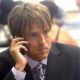Larry Birkhead talks on his cell phone prior to taking the stand as a witness in Thursday’s hearings of the Anna Nicole Smith trial at the Los Angeles Courthouse in Los Angeles