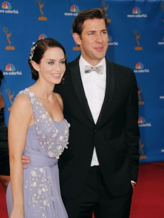 Emily Blunt and John Krasinski arrive at the 62nd Annual Primetime Emmy Awards held at the Nokia Theatre L.A. Live, Los Angeles, August 29, 2010
