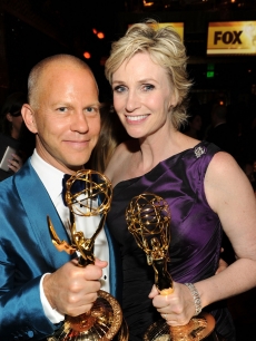 “Glee’s” Co-Creator Ryan Murphy and Jane Lynch attend the Fox Broadcasting Company, Twentieth Century Fox Television and FX 2010 Emmy Nominee Party held at Cicada, Los Angeles, August 29, 2010
