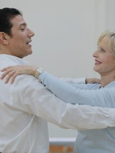Corky Ballas and Florence Henderson rehearse, Sept. 2010