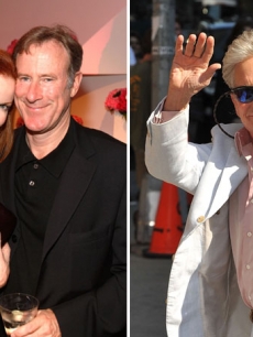 Marcia Cross with husband Tom Mahoney, Michael Douglas
