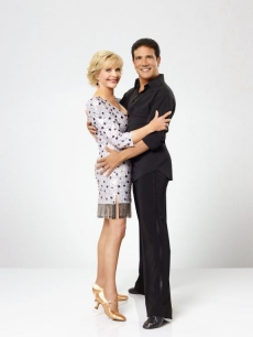 Florence Henderson and Corky Ballas in their cast shot for “Dancing with the Stars” Season 11