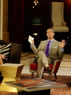 Daniel Staub, Bravo’s Andy Cohen and Teresa Giudice of “The Real Housewives of New Jersey”