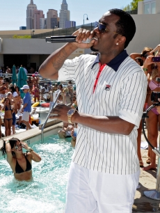Sean “Diddy” Combs hosts a party at the Wet Republic pool at the MGM Grand Hotel/Casino in Las Vegas on September 4, 2010 