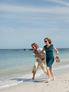Felicity Huffman and William H. Macy spend their Labor Day on the beach at the St. Regis Punta Mita Resort, Punta de Mita, Mexico, Sept. 6, 2010