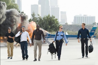 Michael Ealy, Chris Brown, Idris Elba, Hayden Christensen and Paul Walker in Screen Gems’ “Takers” Michael Ealy, Chris Brown, Idris Elba, Hayden Christensen and Paul Walker in Screen Gems’ “Takers”