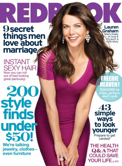 Lauren Graham graces the cover of REDBOOK’s October 2010 issue