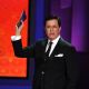 TV personality Stephen Colbert presents the Outstanding Supporting Actress in a Comedy Series award