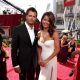Hot couple! David Charvet and Brooke Burke pose on the Access Hollywood platform at the Emmys, LA, Aug. 29, 2010