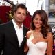 Hot couple! David Charvet and Brooke Burke pose on the Access Hollywood platform at the Emmys, LA, Aug. 29, 2010
