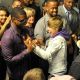 Usher and Justin Bieber backstage before Justin performs at Madison Square Garden in New York City on August 31, 2010