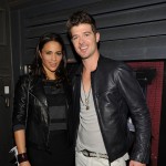 Paula Patton and Robin Thicke attends a private dinner hosted by CHANEL for Karl Lagerfeld at 82 Mercer in New York City on September 9, 2010