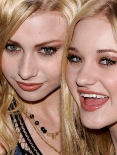 Aly and AJ Michalka arrive at the US Weekly Hot Hollywood Awards party held at the Republic restaurant and lounge on April 26,2006, in West Hollywood, California