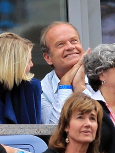 Kelsey Grammer watches as Venus Williams of the United States plays against Kim Clijsters of Belgium during her women’s semifinal match on day twelve of the 2010 U.S. Open at the USTA Billie Jean King National Tennis Center, Flushing, Queens, on September 10, 2010 in 