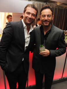 James Purefoy and Jason Isaacs attend the TAG Heuer 150th Anniversary Party at Selfridges, London, September 15, 2010