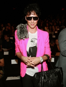 Figure skater Johnny Weir attends the Isaac Mizrahi Spring 2011 fashion show during Mercedes-Benz Fashion Week at The Theater at Lincoln Center in New York City on September 16, 2010 