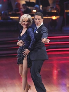 Florence Henderson and Corky Ballas on the season premiere of “Dancing with the Stars”