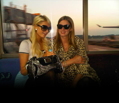 Paris and Nicky Hilton are seen in Tokyo on September 21, 2010