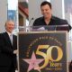 Seth MacFarlane takes the podium to speak about Bill Maher during the installation ceremony for Bill Maher’s star on The Hollywood Walk of Fame, Hollywood, September 14, 2010