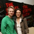 David Hornsby and Emily Deschanel attend The Strike Show to benefit the Motion Picture and Television Fund at the Steve Allen Theatre in Hollywood on December 12, 2007 