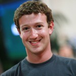 Facebook founder and CEO Mark Zuckerberg smiles before speaking at a news conference at Facebook headquarters in Palo Alto, Calif. On August 18, 2010 