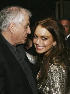 Garry Marshall and Lindsay Lohan talk at the after party for the premiere of 20th Century Fox’s “Just My Luck” at the W Hotel on May 9, 2006